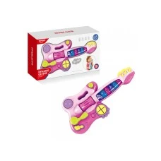 Huanger Moja prva interaktivna gitara pink Huanger Moja prva interaktivna gitara pink