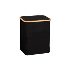 KESPER KORPA ZA PRLJAVI VEŠ SA BAMBUS OKVIROM CRNA 51CM