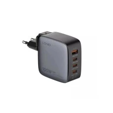 LDNIO Q408 GaN 100W 4x USB Kućni punjač sa USB C kablom crni LDNIO Q408 GaN 100W 4x USB Kućni punjač sa USB C kablom crni