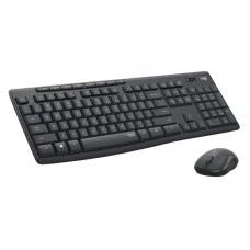 LOGITECH MK295 Silent Wireless Combo, tastatura + miš, crna, RU raspored
