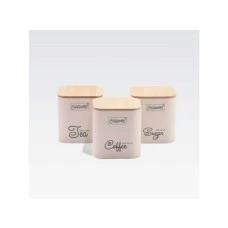 MAESTRO Metalne kutije za kafu šećer I čaj mr1775-3s ivory