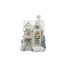 MILENIJUM Novogodišnji ukras Kućica sa svetlećim efektom 42/70232
