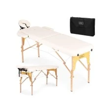 ModernHome Drveni masažni i rehabilitacioni sto, 2-sekcioni, sklopivi u kofer + torba ModernHome Drveni masažni i rehabilitacioni sto, 2-sekcioni, sklopivi u kofer + torba