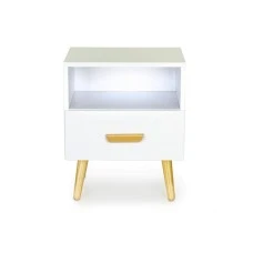 ModernHome Noćni stočić Nova Bela (WYJ-258 WHITE) ModernHome Noćni stočić Nova Bela (WYJ-258 WHITE)