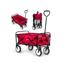 ModernHome Sklopiva kolica za plažu Red (WOZ3832) ModernHome Sklopiva kolica za plažu Red (WOZ3832)