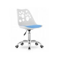 ModernHome Stolica Print White Blue ModernHome Stolica Print White Blue