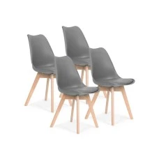 ModernHome Trepezarijske stolice set 4 kom Filipo Dark Gray ModernHome Trepezarijske stolice set 4 kom Filipo Dark Gray