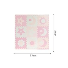 MoMi Nebe podloga za bebe - Puzzle od pene Pink MoMi Nebe podloga za bebe - Puzzle od pene Pink