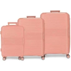 MOVOM Komplet proširivih kofera od polipropilena 55cm-68cm-78cm Inari coral 53294 MOVOM Komplet proširivih kofera od polipropilena 55cm-68cm-78cm Inari coral 53294