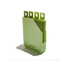 MUITOMAS MUITOMAS set plastičnih daski za sečenje sa stalkom u ZELENOJ boji