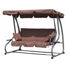 MultiGarden MULTIGARDEN Bastenska ljuljaska - lezaljka 2u1 brown MultiGarden MULTIGARDEN Bastenska ljuljaska - lezaljka 2u1 brown