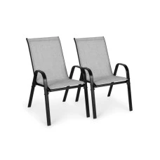 MultiGarden Set od 2 baštenske stolice light gray MultiGarden Set od 2 baštenske stolice light gray
