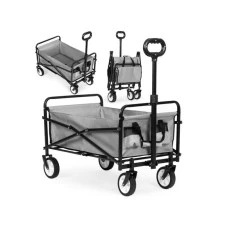 MultiGarden Sklopiva kolica za plažu 48x90cm Gray