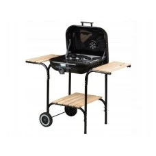 MultiGarden Veliki bastenski rostilj sa podesivom resetkom i drvenim policama, MultiGarden