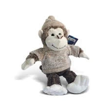 PERTINI Plišani sivi majmun sa kapom i džemperom