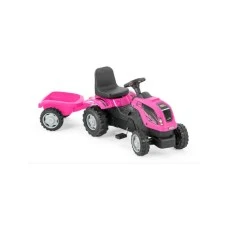 Playtime 956 Traktor na pedale sa prikolicom roze