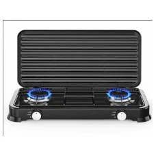 ROSBERG Plinski rešo sa dva gorionika i poklopcem R51454D2 crni