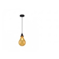 RUSTIK 118 VISILICA 1*E27 BLACK/YELLOW GLASS