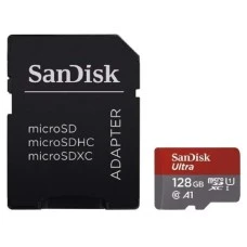 SANDISK SDHC 128GB micro 100MB/s40MB/s Class10 U3/V30+SD Adap.