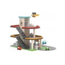 VIGA Drvena garaža sa benzinskom pumpom