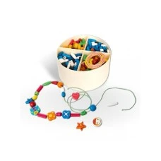 VIGA Perlice nizalice u drvenoj kutiji 3694 VIGA Perlice nizalice u drvenoj kutiji 3694