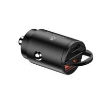 VOLKANO Obscurix Series VK-8007-BK 30W USB-A + USB-C USB auto punjač