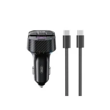 XO XO transmitter FM Bluetooth MP3 auto punjač 30W BLACK + kabl za telefon USB-C - USB-C XO XO transmitter FM Bluetooth MP3 auto punjač 30W BLACK + kabl za telefon USB-C - USB-C