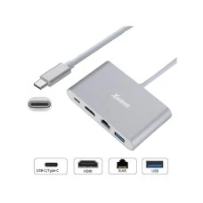 Xwave Xwave Adapter USB3.1 Tip-C M na HDMI,USB3.0,RJ45 F Xwave Xwave Adapter USB3.1 Tip-C M na HDMI,USB3.0,RJ45 F