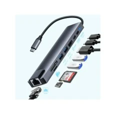 ZEUS Adapter-konverter USB Tip C Zeus 11/1 1xUSB3.0/3xUSB2.0/HDMI/TF/SD/Audio/RJ45/VGA/Tip C PD ZEUS Adapter-konverter USB Tip C Zeus 11/1 1xUSB3.0/3xUSB2.0/HDMI/TF/SD/Audio/RJ45/VGA/Tip C PD